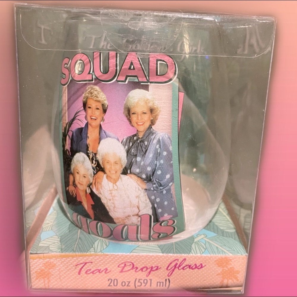 NEW IN BOX - GOLDEN GIRLS WINE GLASS